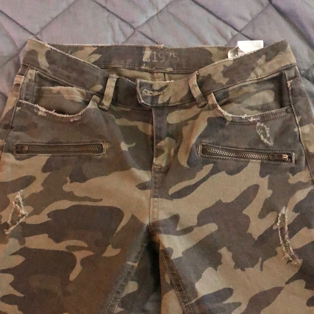 Zara camo denim